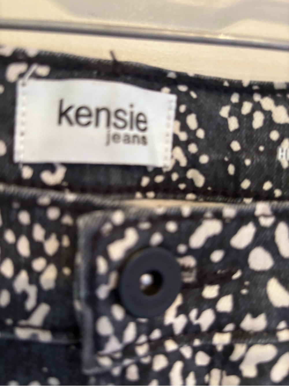 Kensie The Ella High-Rise Snake Print Straight Leg Pants - Black - Picture 3 of 6